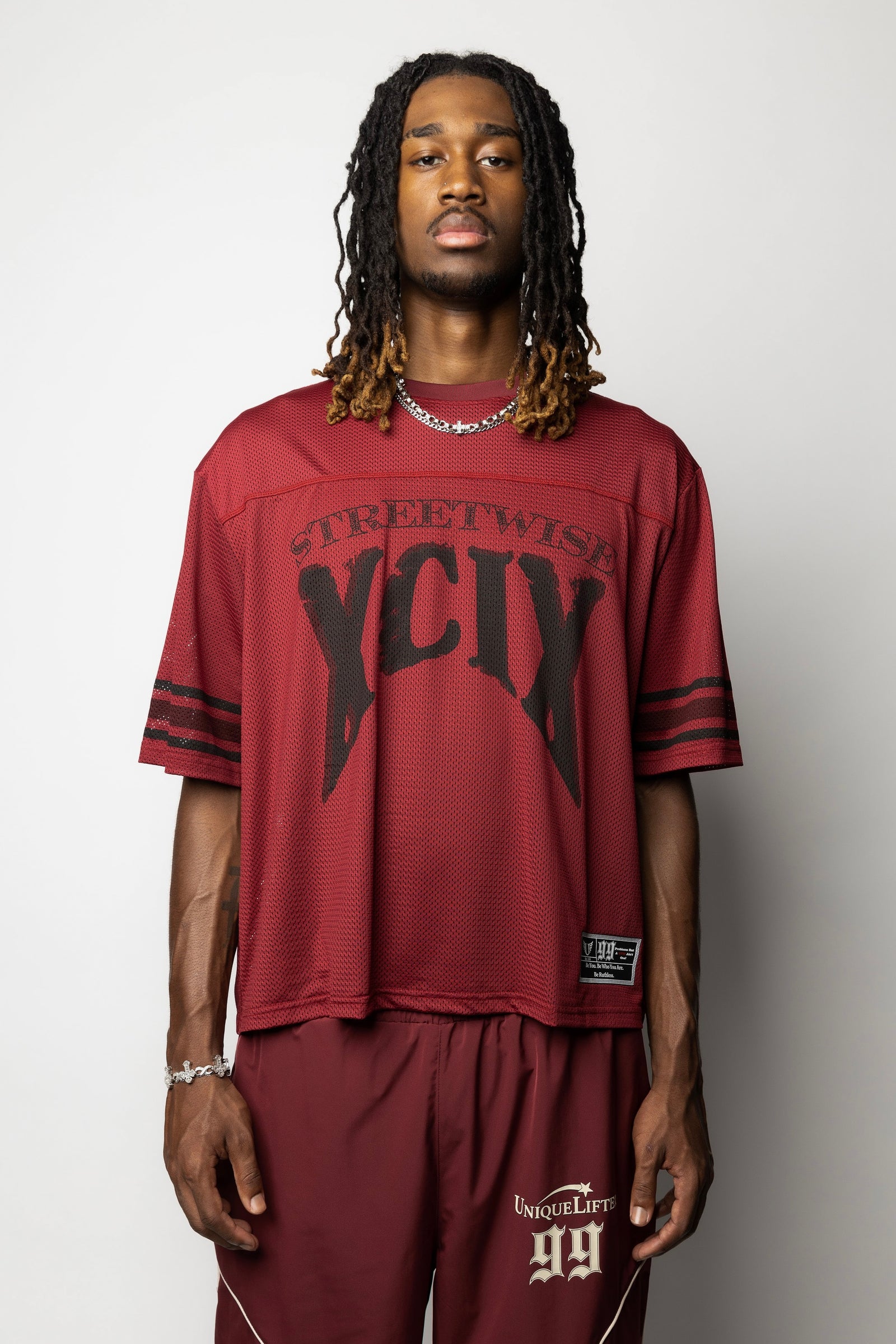 トップス PURKY Setup Jersey Streetwear Red Stripe STREETWISE JERSEY – UniqueLifter