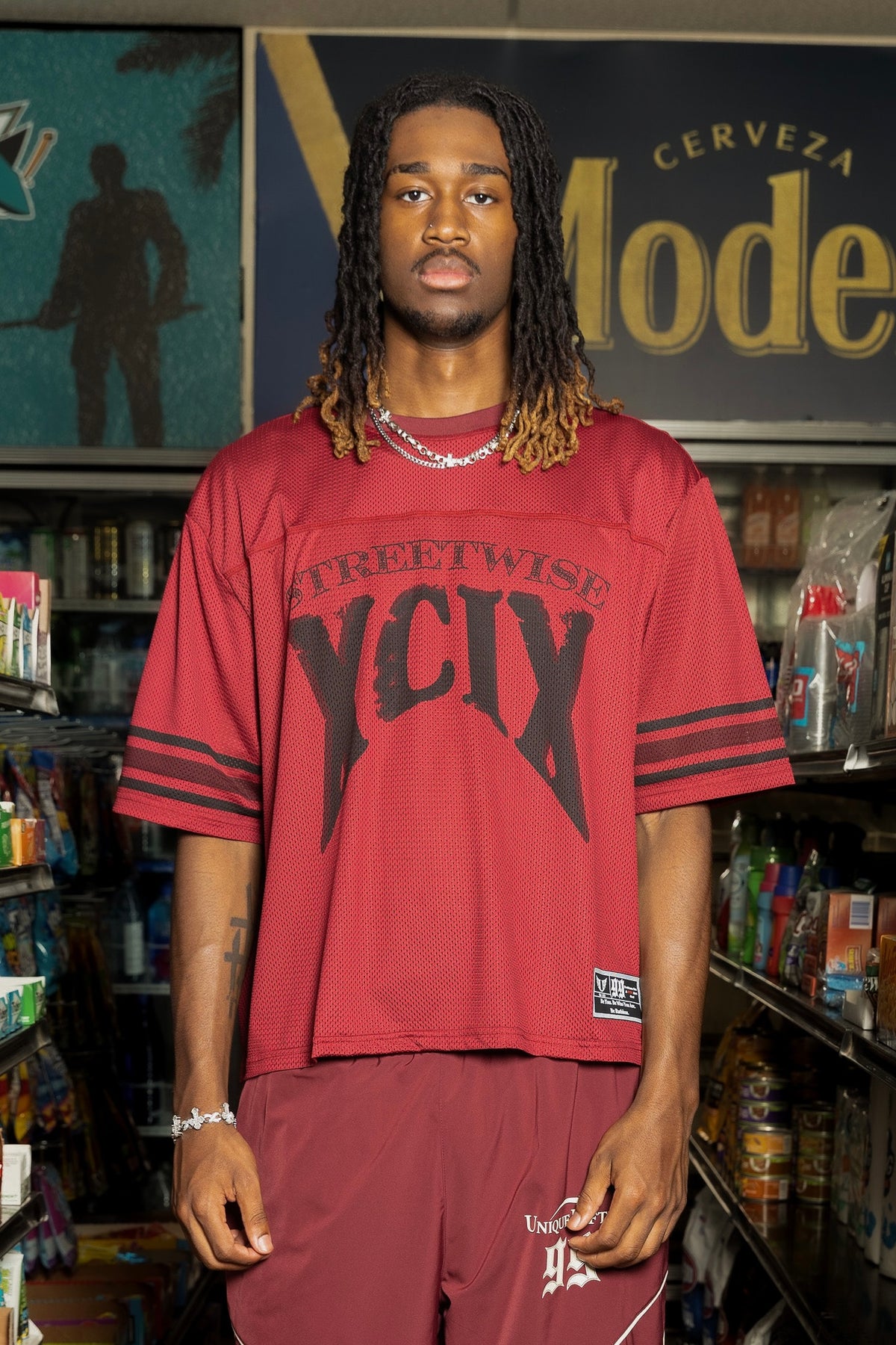 トップス PURKY Setup Jersey Streetwear Red Stripe STREETWISE JERSEY – UniqueLifter